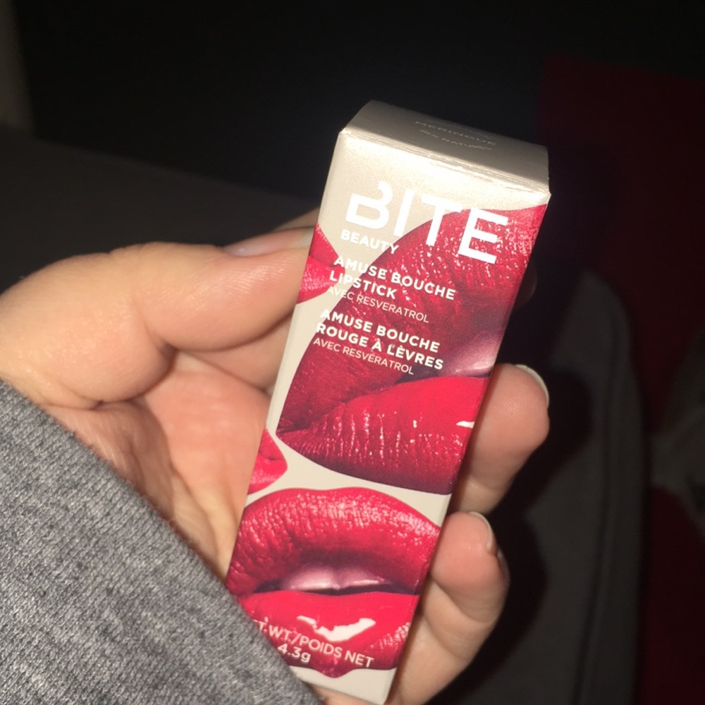 New Bite amuse bouche lipstick in “Meringue”